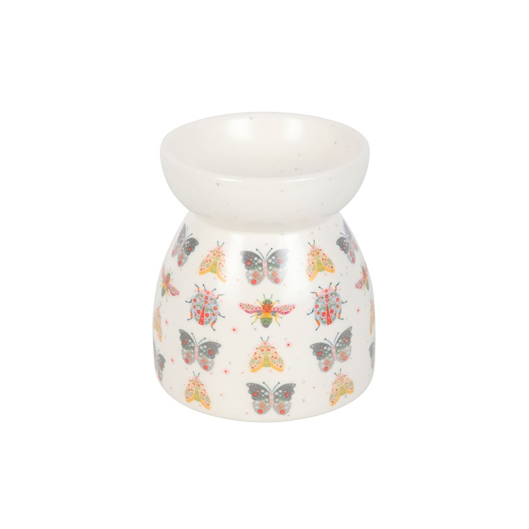 Floral Bug Print Oil Burner and Wax Warmer
