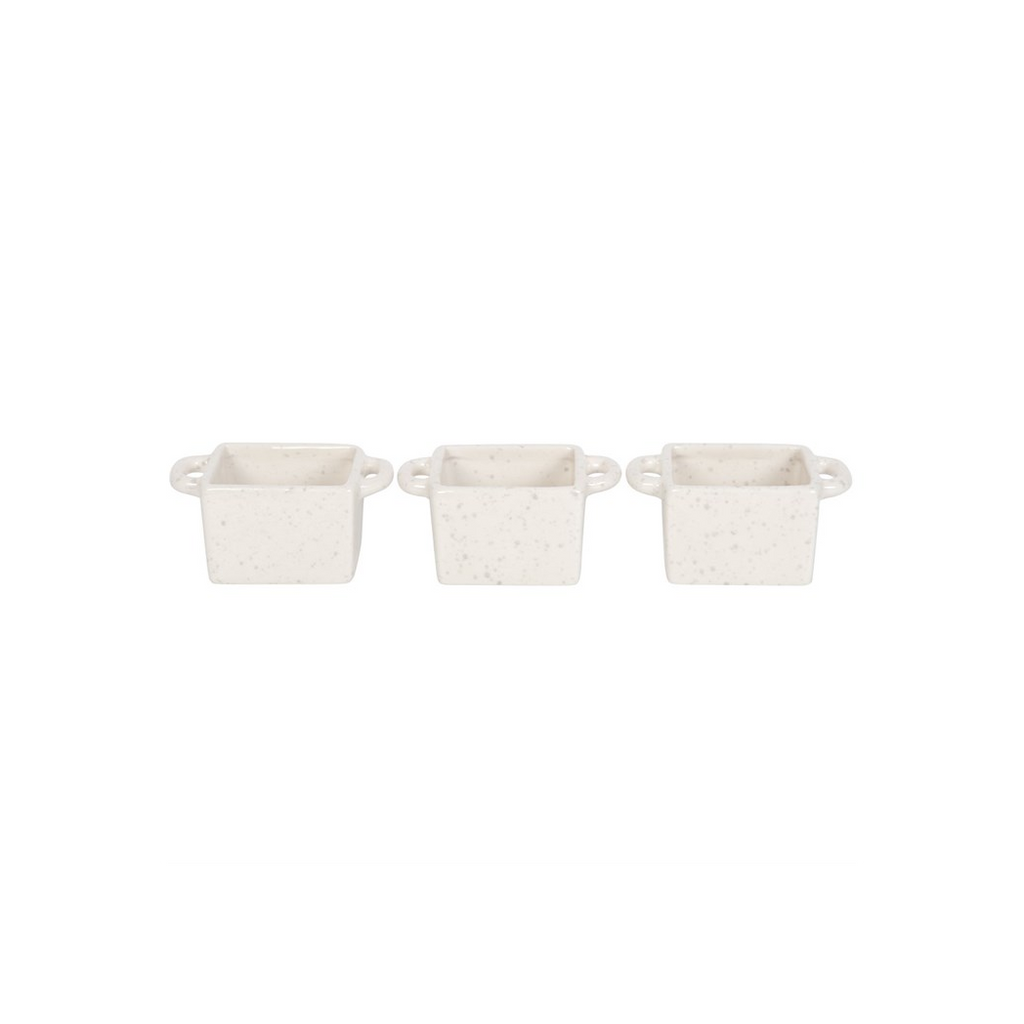 Set of 3 Ceramic Christmas Snack Bowls