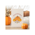Autumn Days Hello Pumpkin Hanging Sign