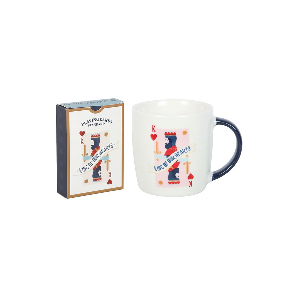 King of Our Hearts Mug and Playing Cards Set