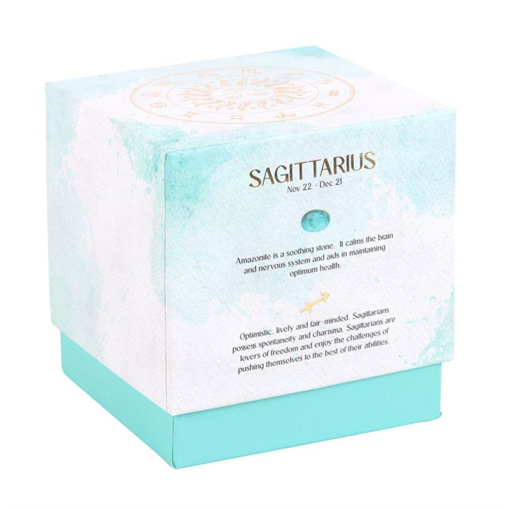 Sagittarius Ylang Ylang & Amber Gemstone Zodiac Candle