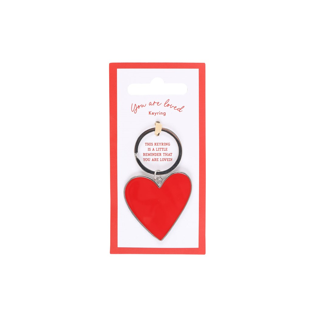 You Are Loved Heart Keyring