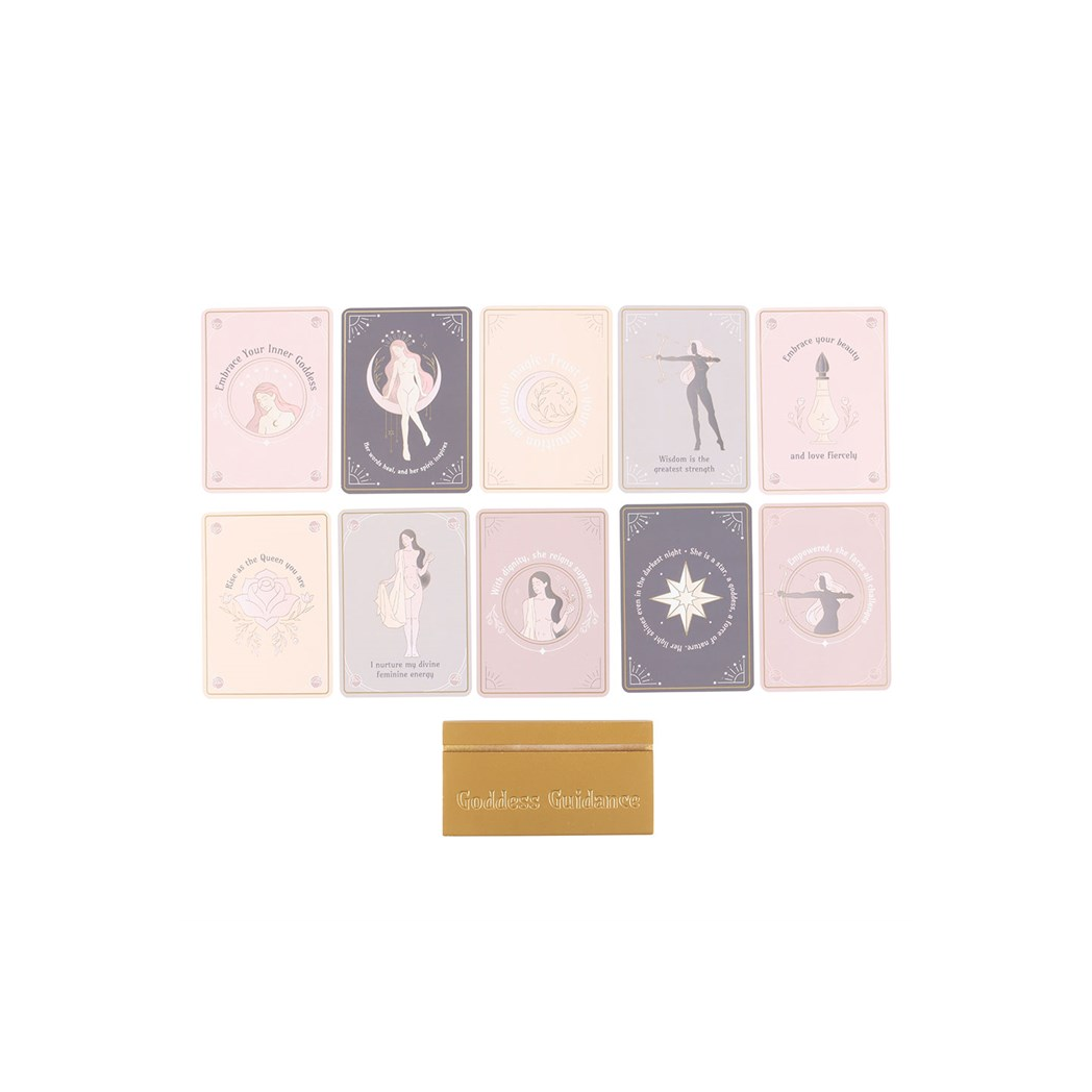 Goddess Energy Affirmation Cards with Wooden Stand