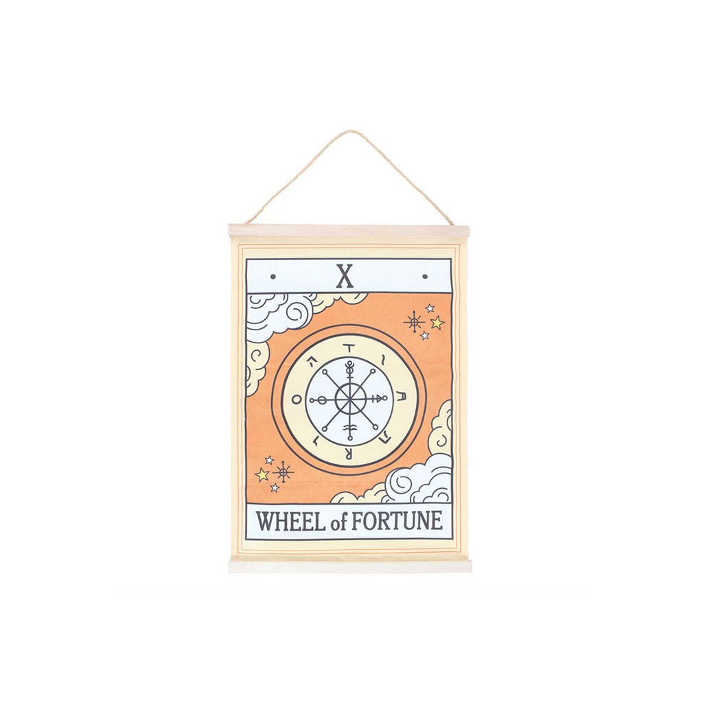 The Wheel of Fortune Vintage Tarot Wall Hanging