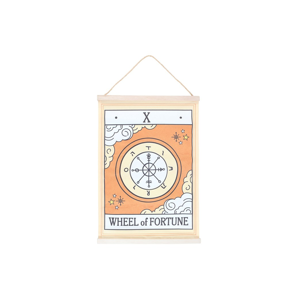 The Wheel of Fortune Vintage Tarot Wall Hanging