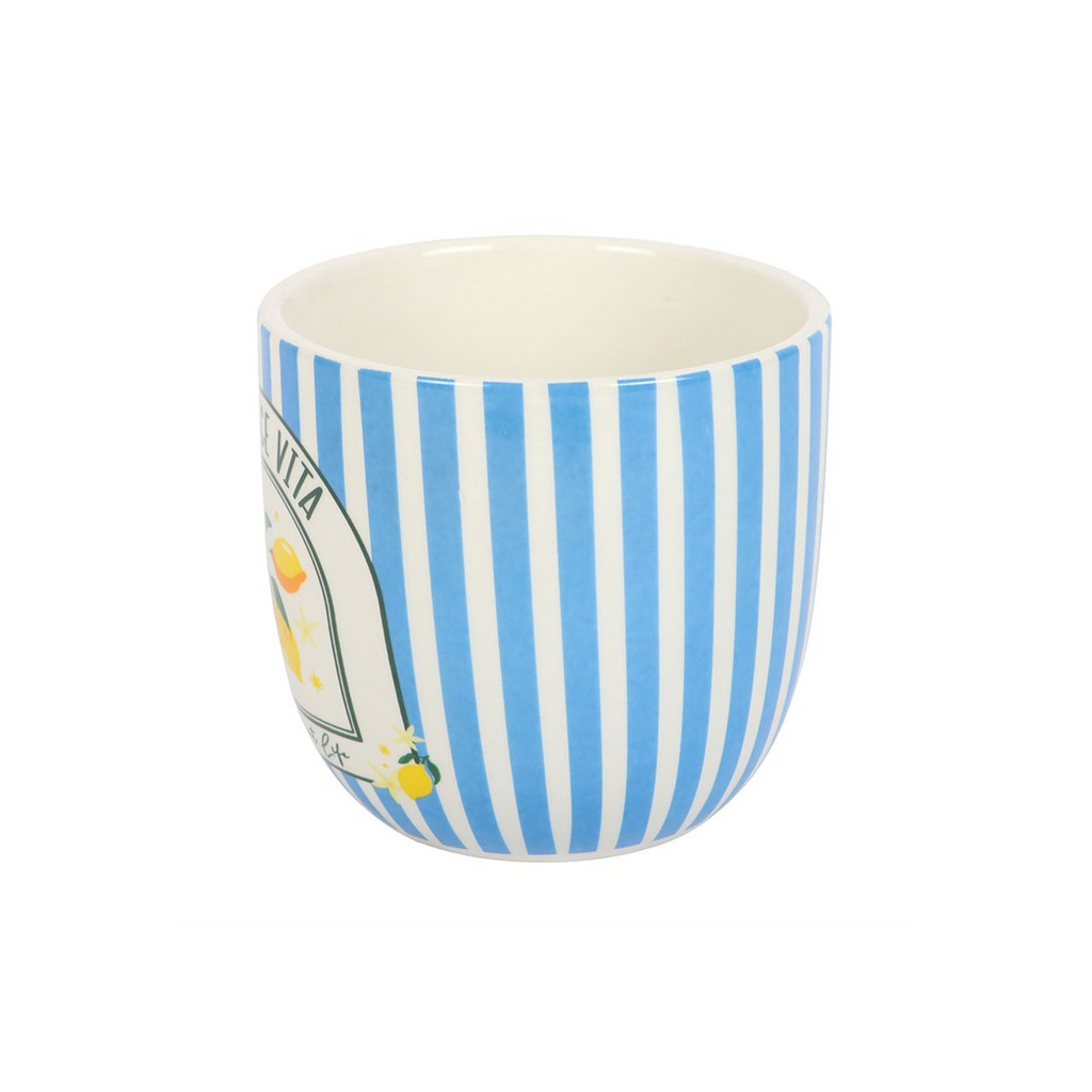 Blue Striped La Dolce Vita Plant Pot