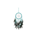 Turquoise Peacock Feather Dreamcatcher