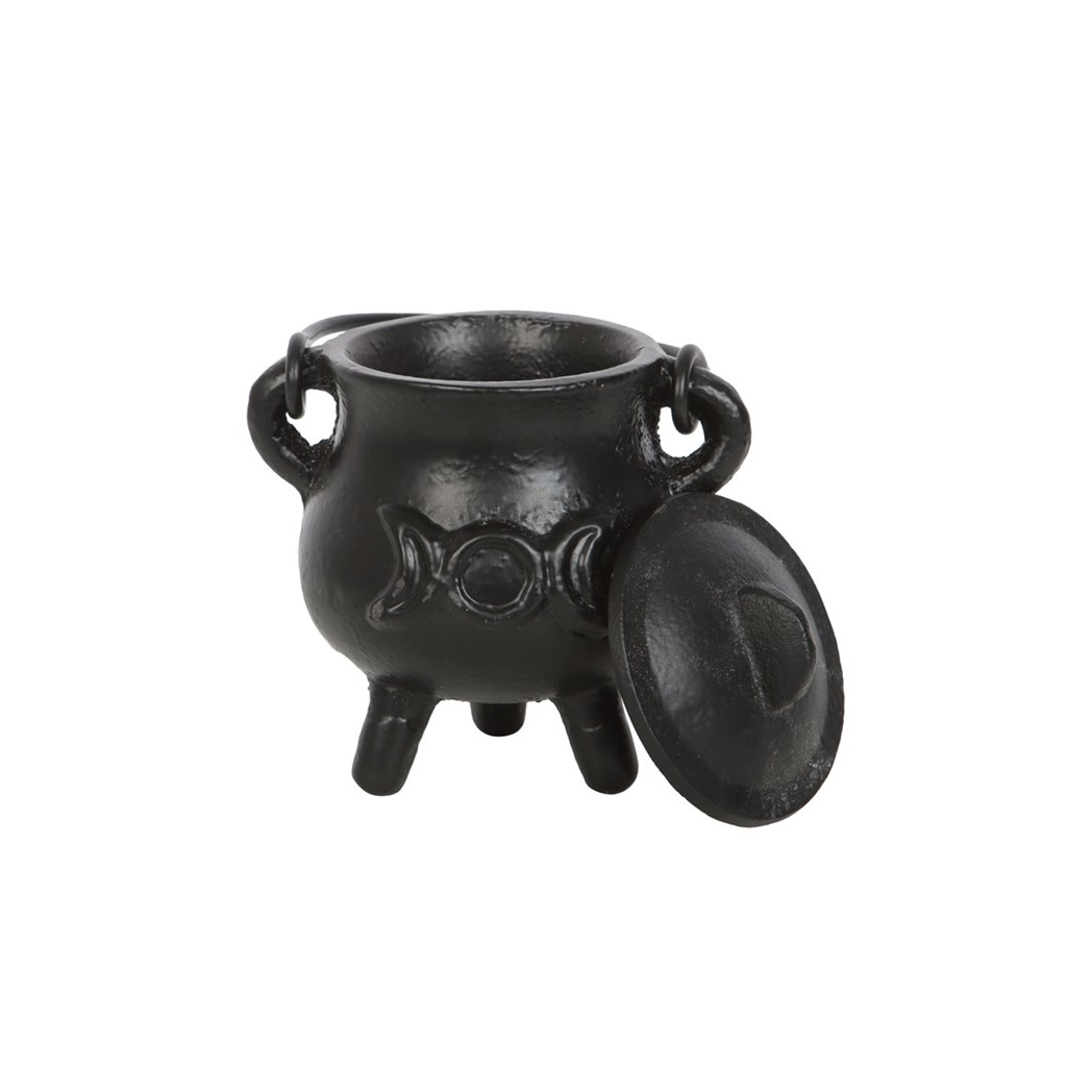 7.5cm Cast Iron Cauldron with Triple Moon