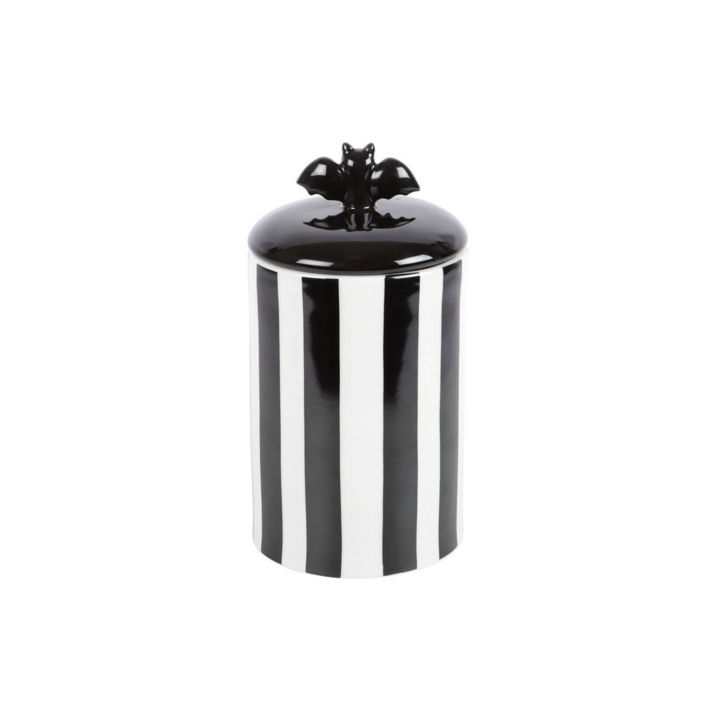 Striped Bat Storage Jar