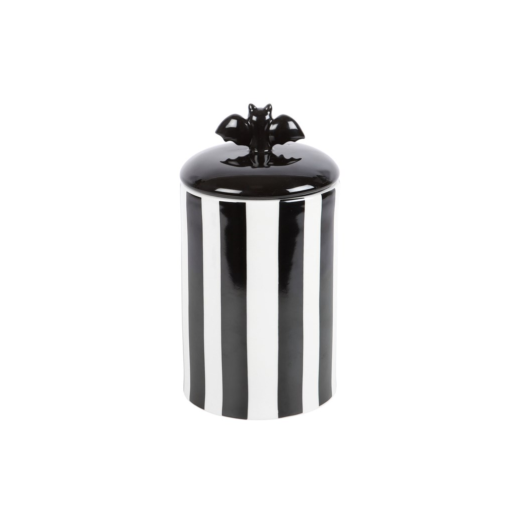 Striped Bat Storage Jar