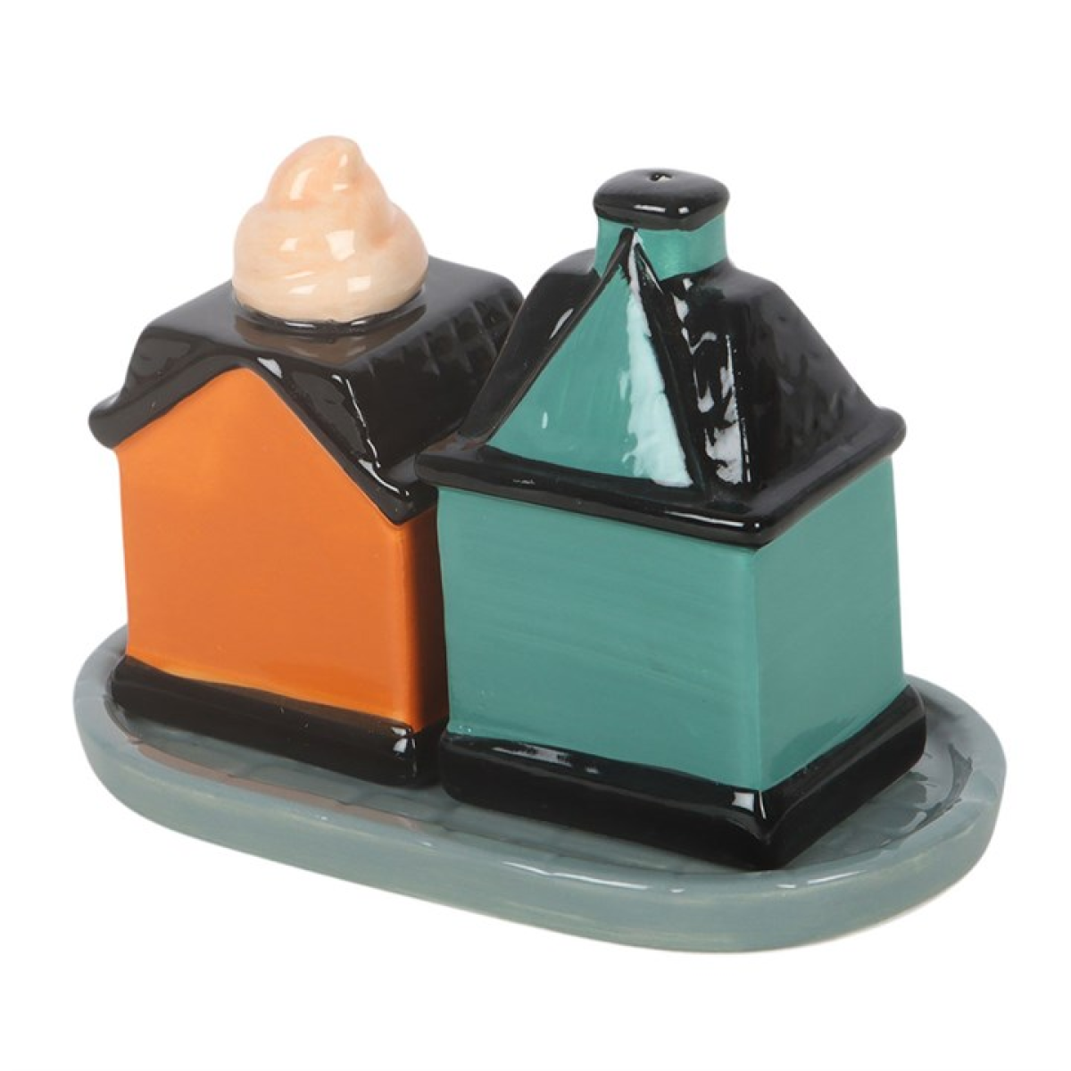 Spooky Street Salt and Pepper Shakers