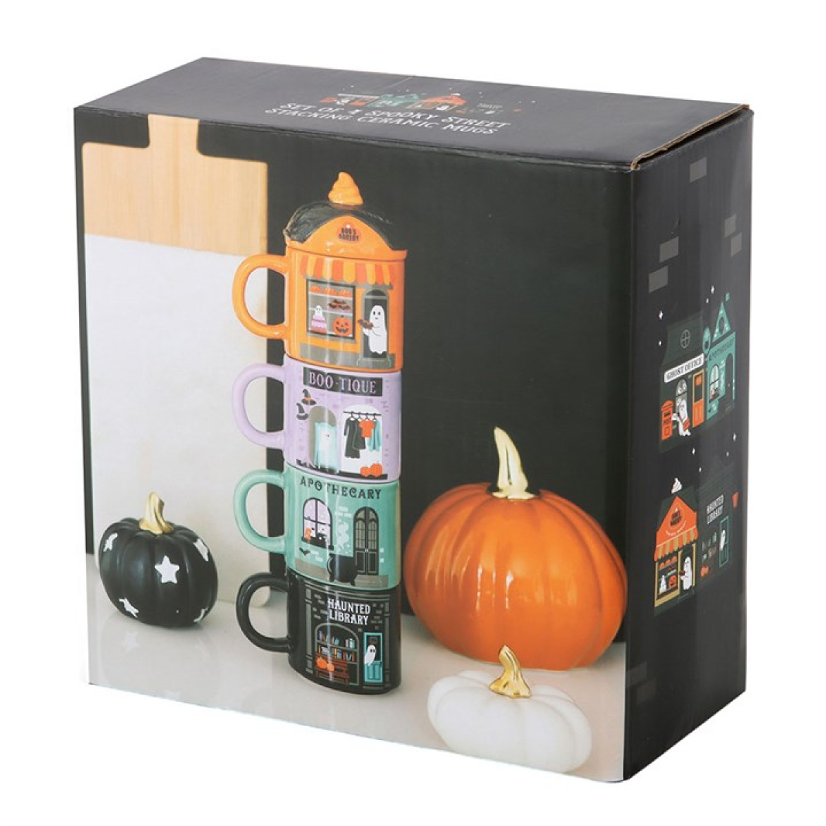 Spooky Street Stacking Mug Set