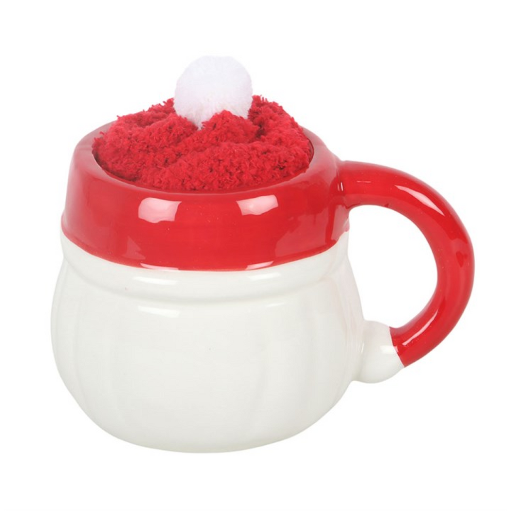 Jolly Santa Christmas Mug and Socks Set