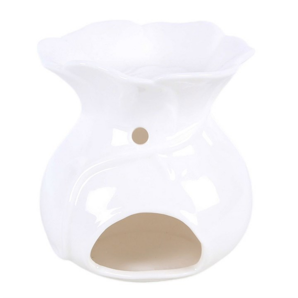 White Rose Oil Burner and Wax Warmer
