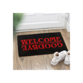 Black Welcome Goodbye Doormat