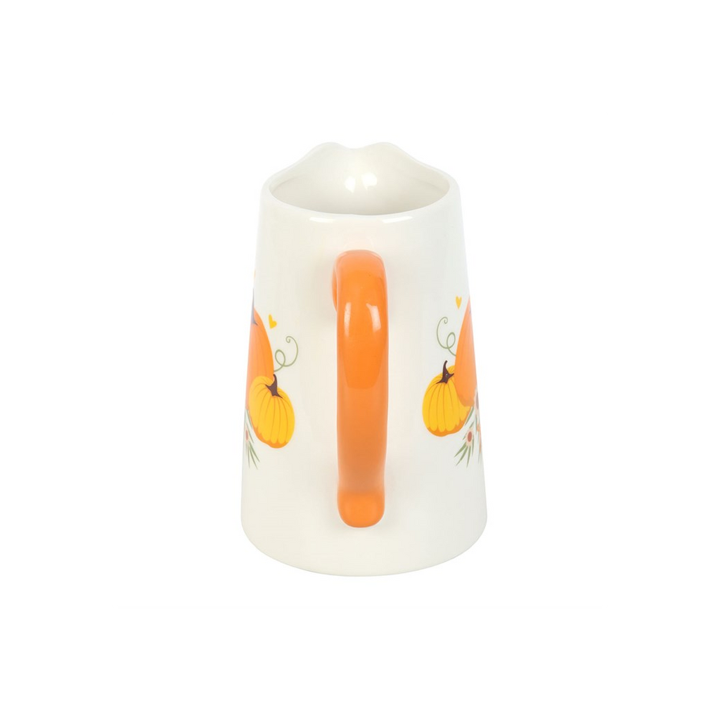 Autumn Pumpkin Ceramic Flower Jug