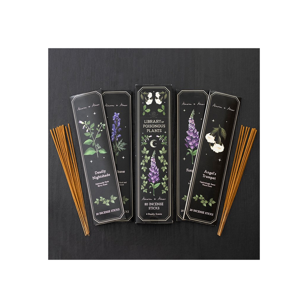 Set of 4 Poisonous Plants Incense Stick Packs