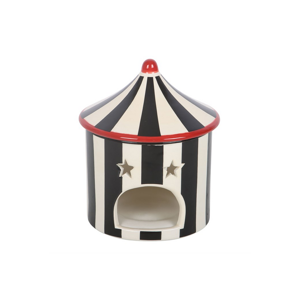 Black Striped Circus Tent Oil Burner