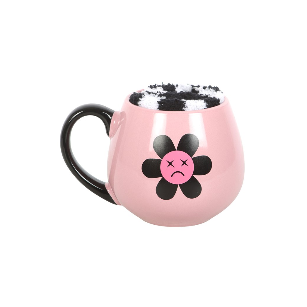 Sad Flower Mug and Socks Set