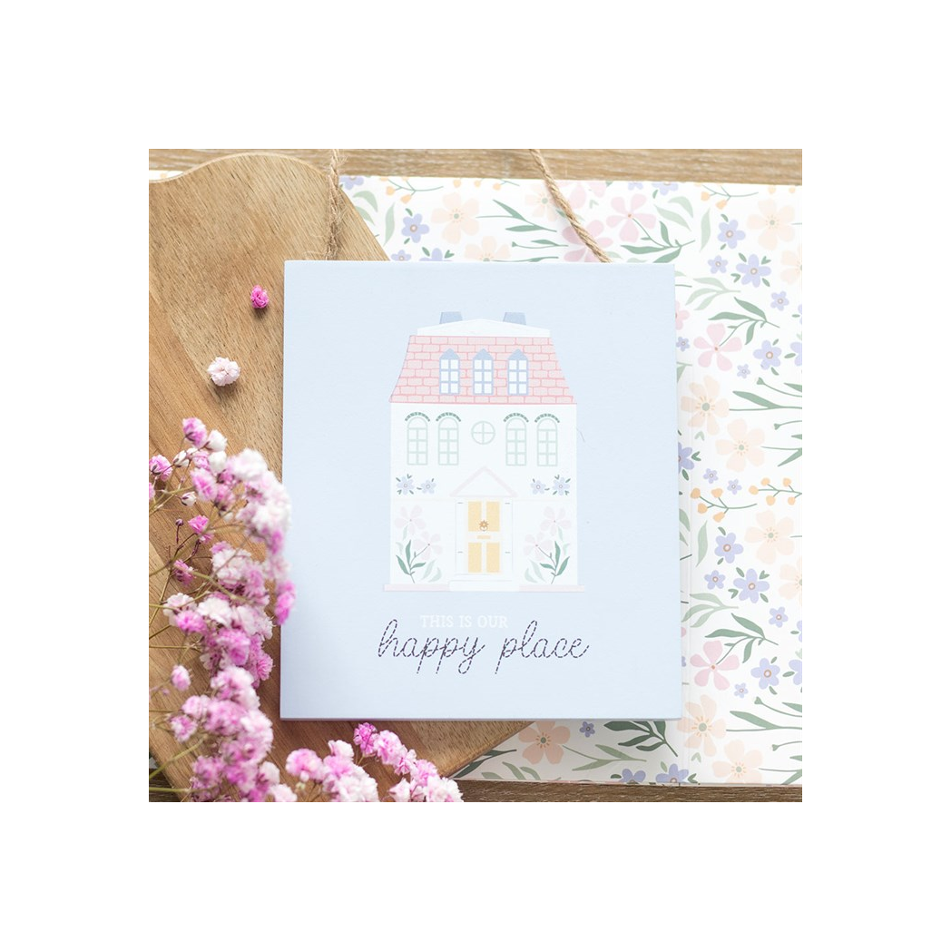 This Is Our Happy Place Pastel House Hanging Sign