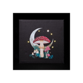 Forest Mushroom Light Up Canvas Plaque