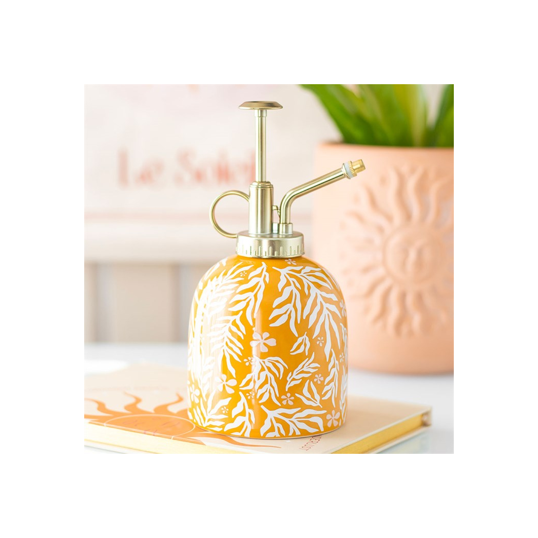 Summer Leaf Print Ceramic Plant Mister