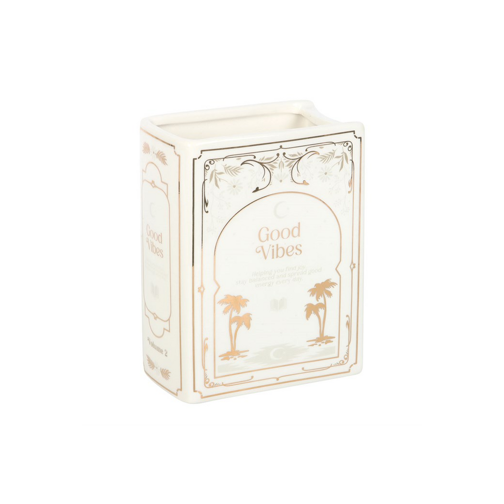 White Book Shaped Vase