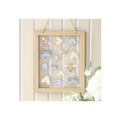 Floral Bug Print Glass Wall Hanging