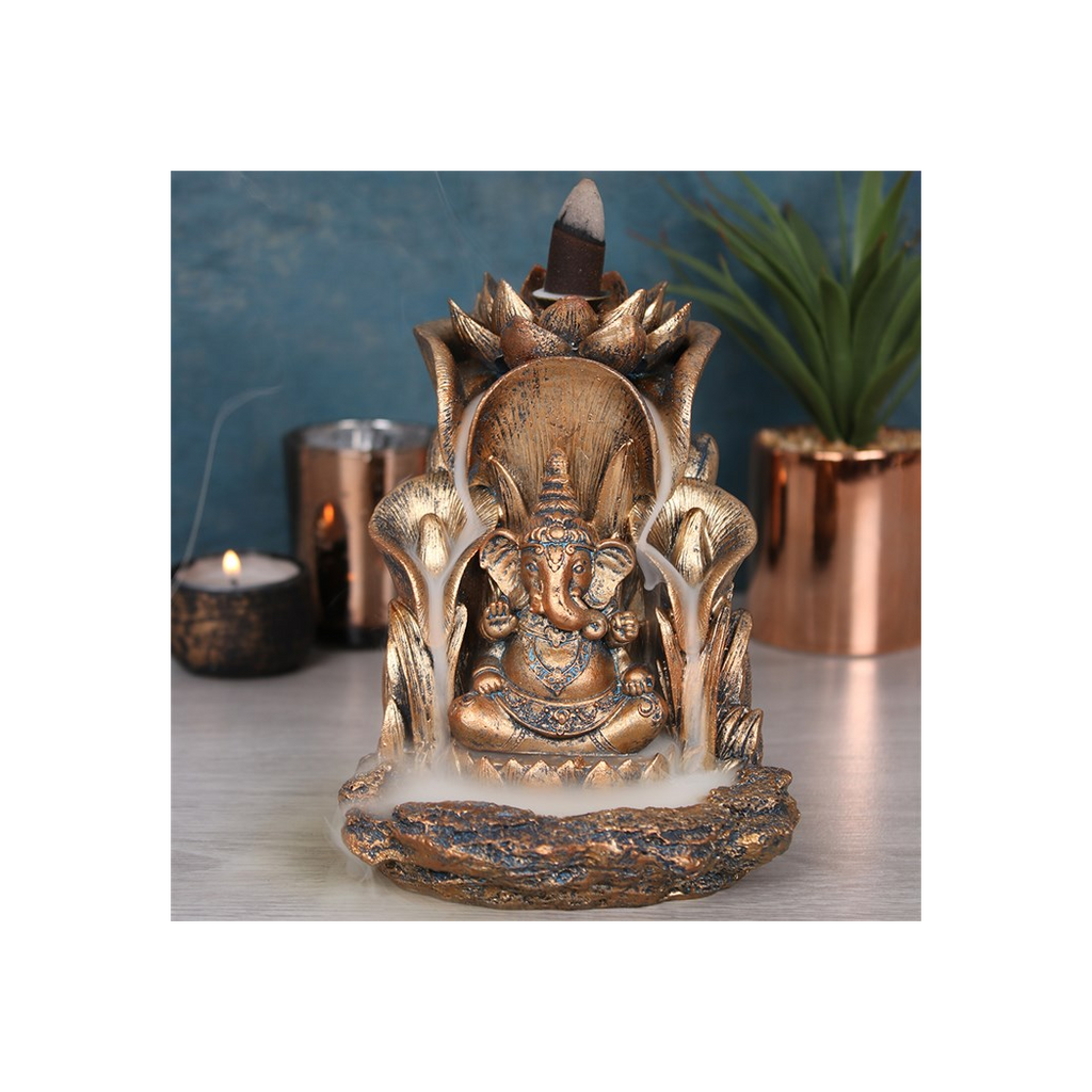 Bronze Ganesh Backflow Incense Burner