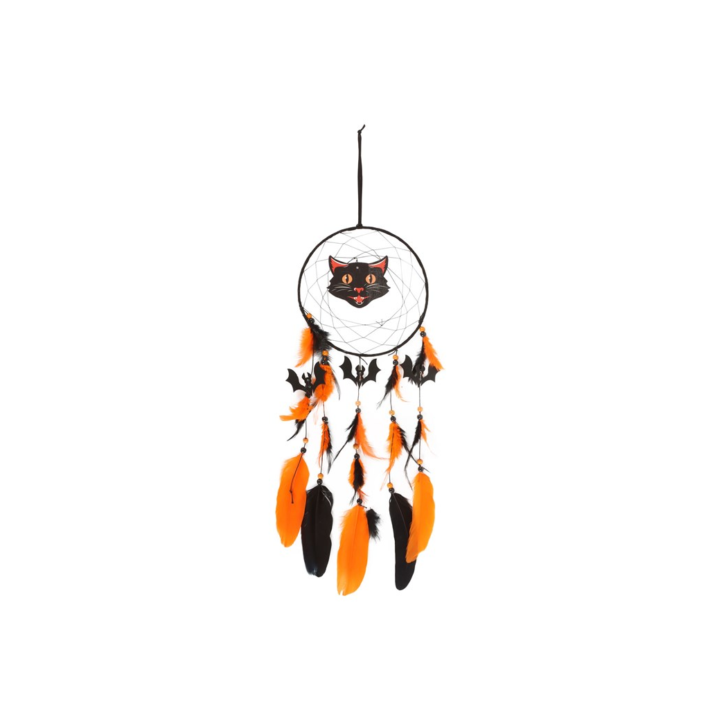 Black Cat Halloween Dreamcatcher