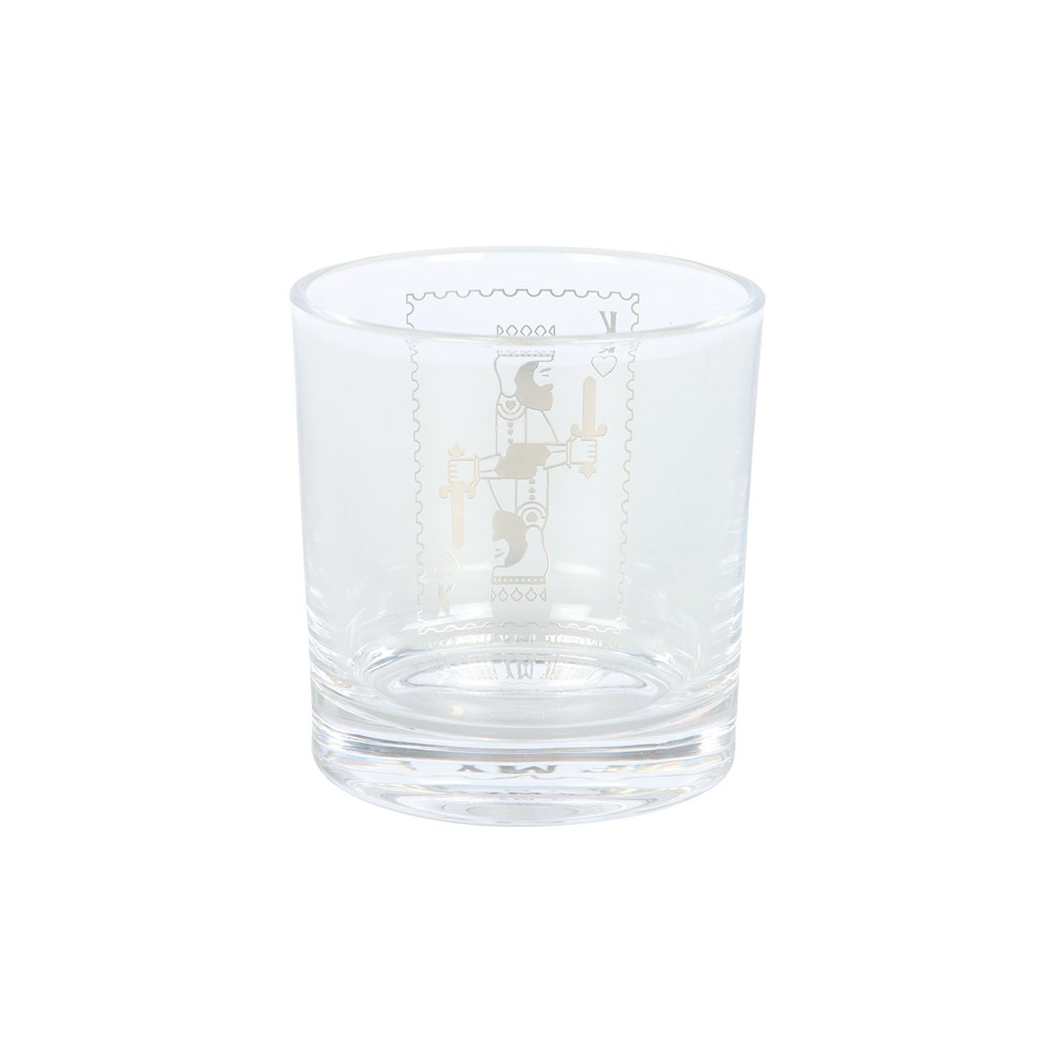 King of My Heart Drinking Glass