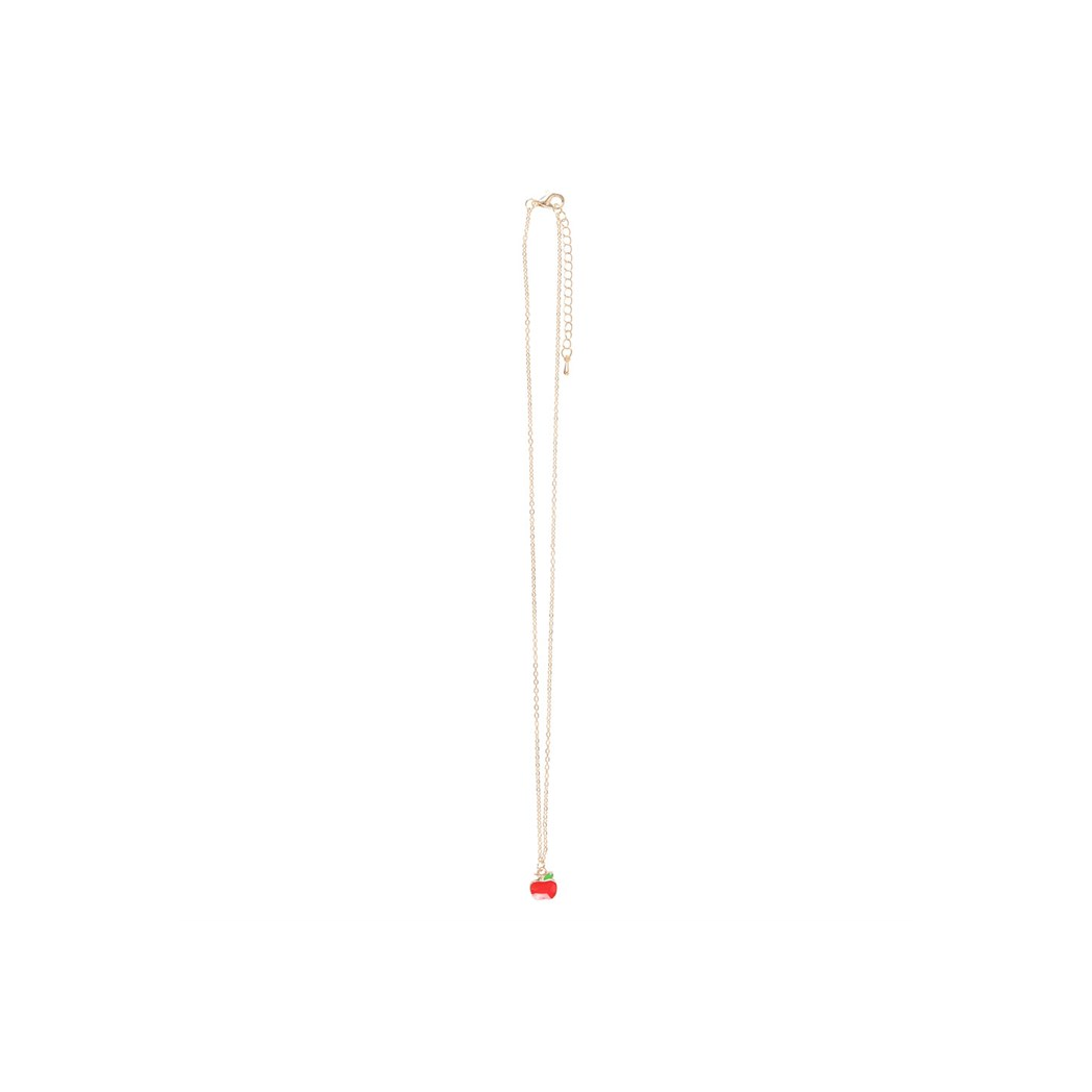 Best Teacher Apple Necklace on Greeting Card