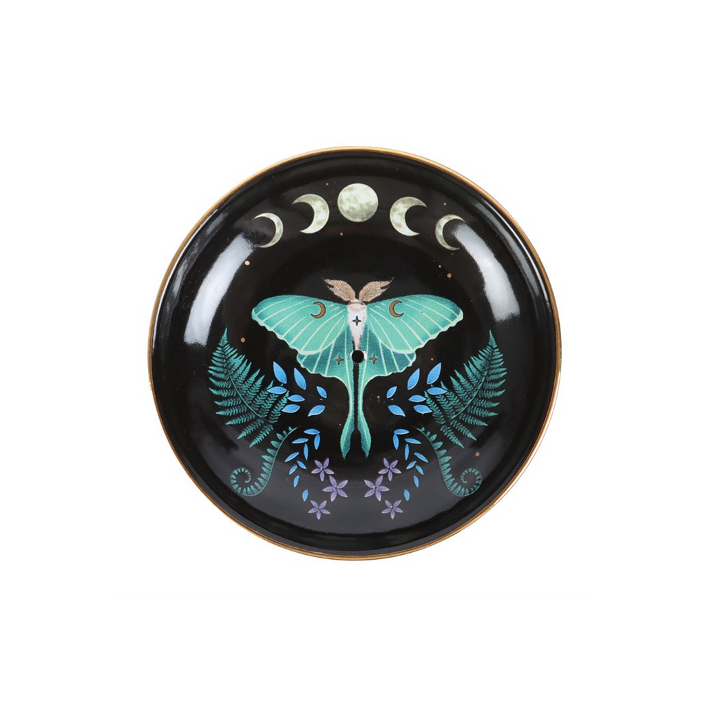 Luna Moth Ceramic Incense Plate