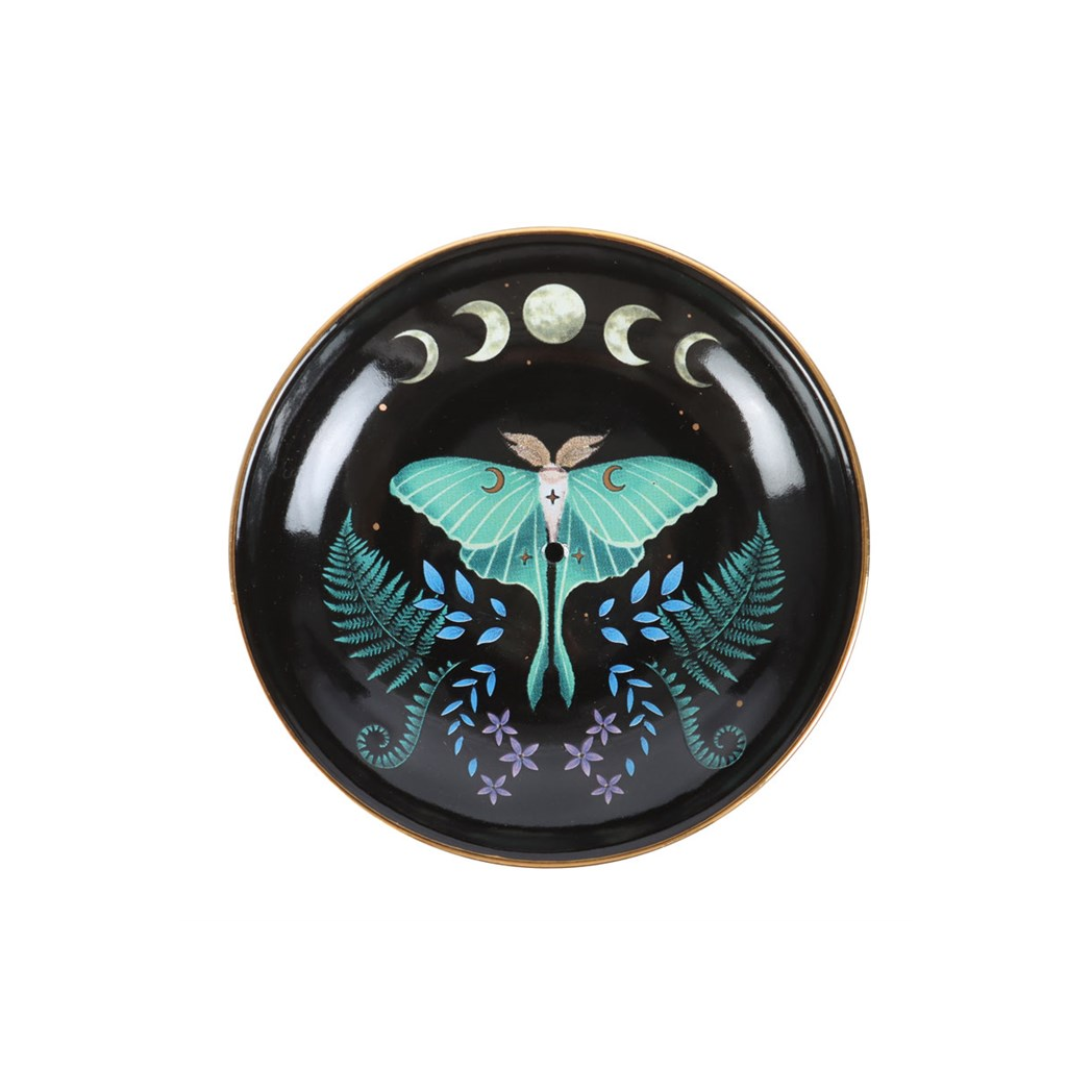 Luna Moth Ceramic Incense Plate