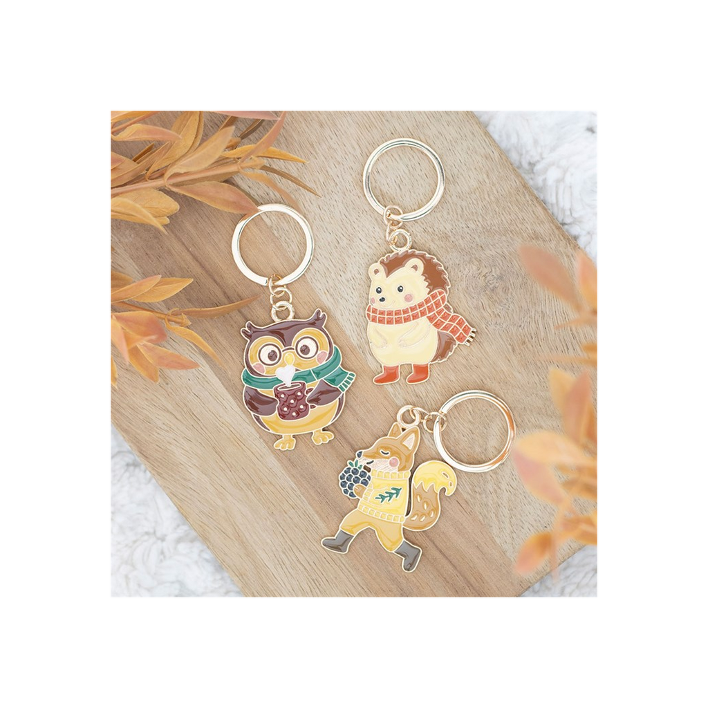 Hazel Hedgehog Keyring