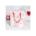 Valentine Postage Stamp Print Gift Bag