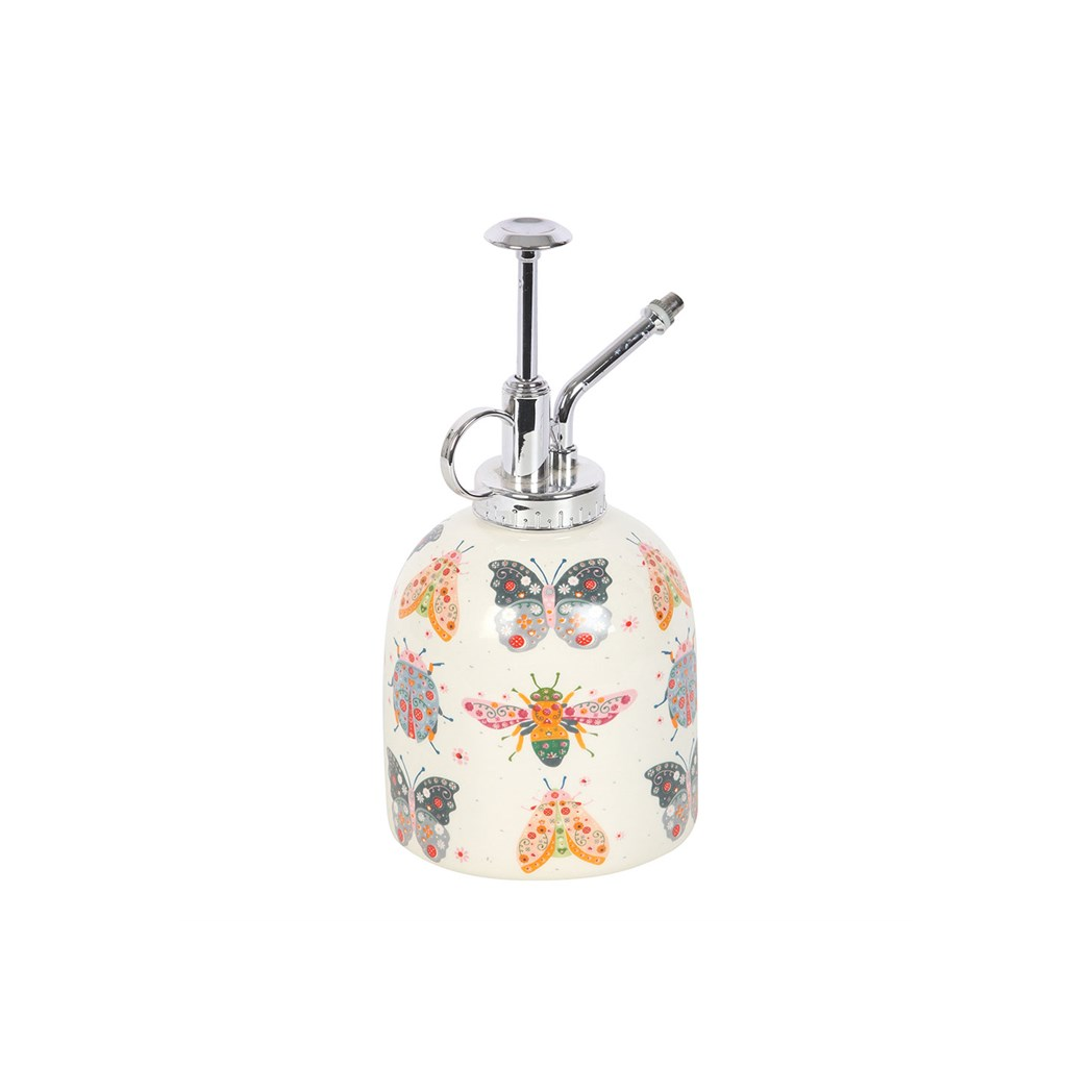 Floral Bug Print Ceramic Plant Mister