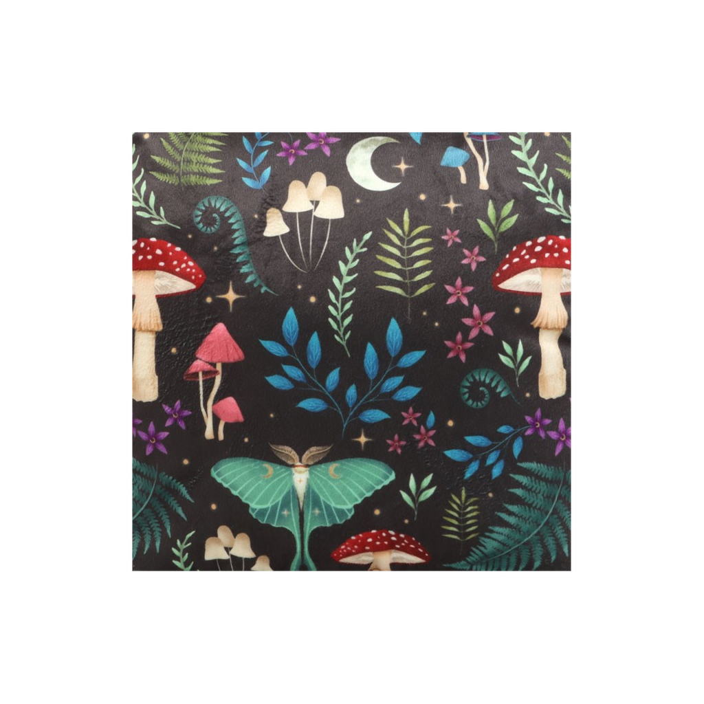 35cm Square Dark Forest Print Cushion