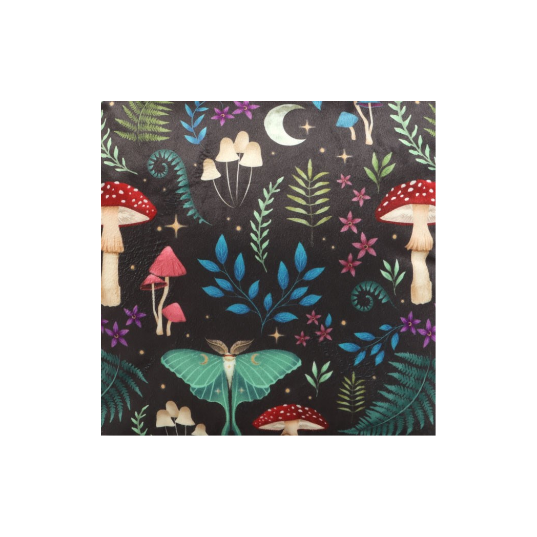 35cm Square Dark Forest Print Cushion