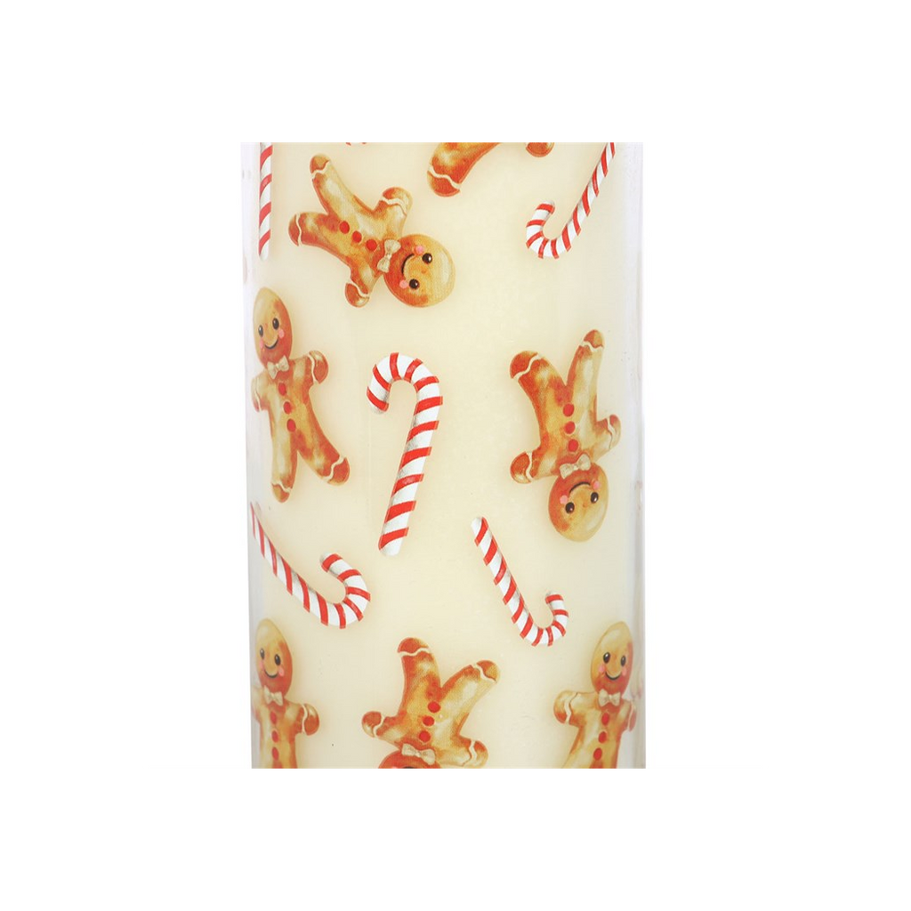 Candy Cane Warm Gingerbread Tube Candle