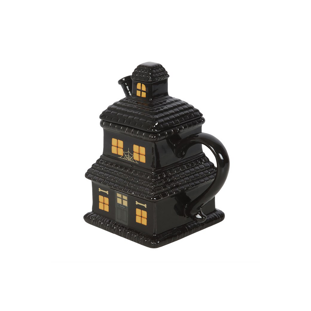 Black Haunted House Mug