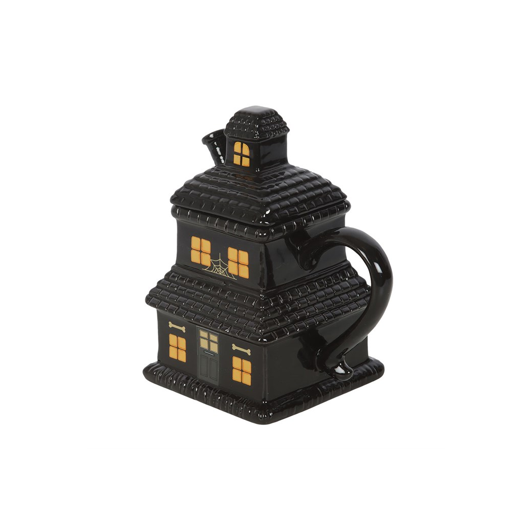 Black Haunted House Mug