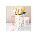 Tulip Print Ceramic Flower Jug
