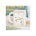 Read Books Be Kind White Book Shaped Mug