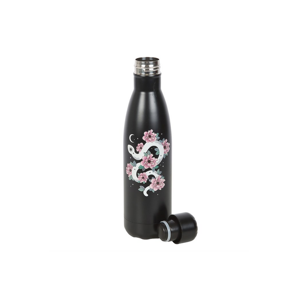 Floral Snake Metal Water Bottle
