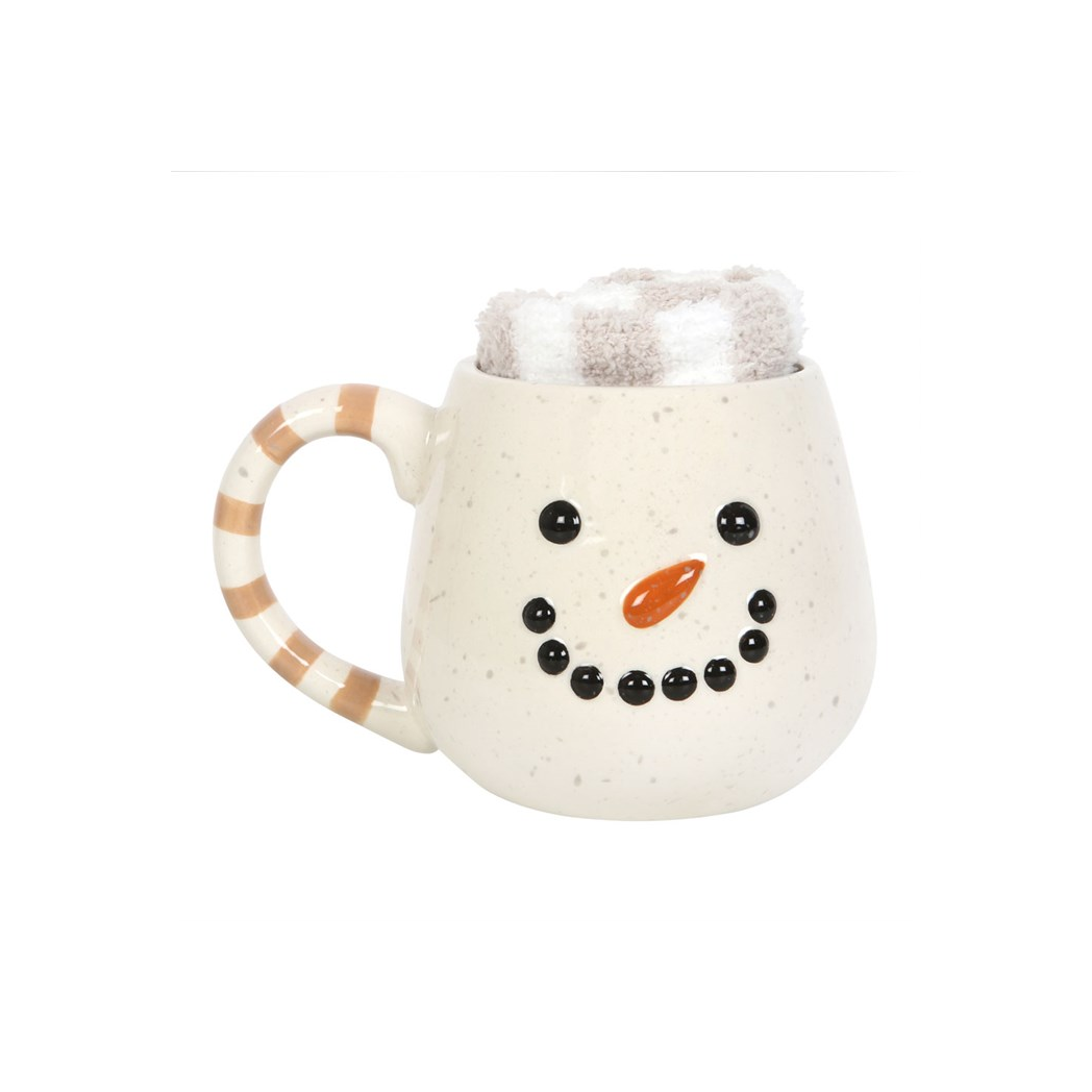 Snowman Mug and Socks Set