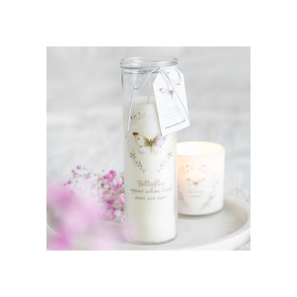 Butterflies Appear Vanilla Tube Candle