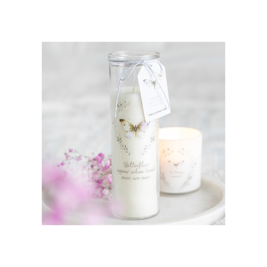 Butterflies Appear Vanilla Tube Candle