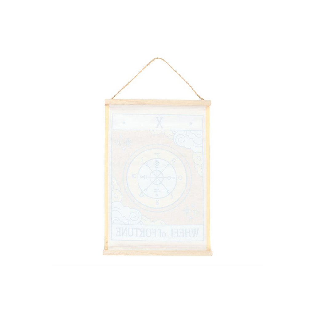 The Wheel of Fortune Vintage Tarot Wall Hanging