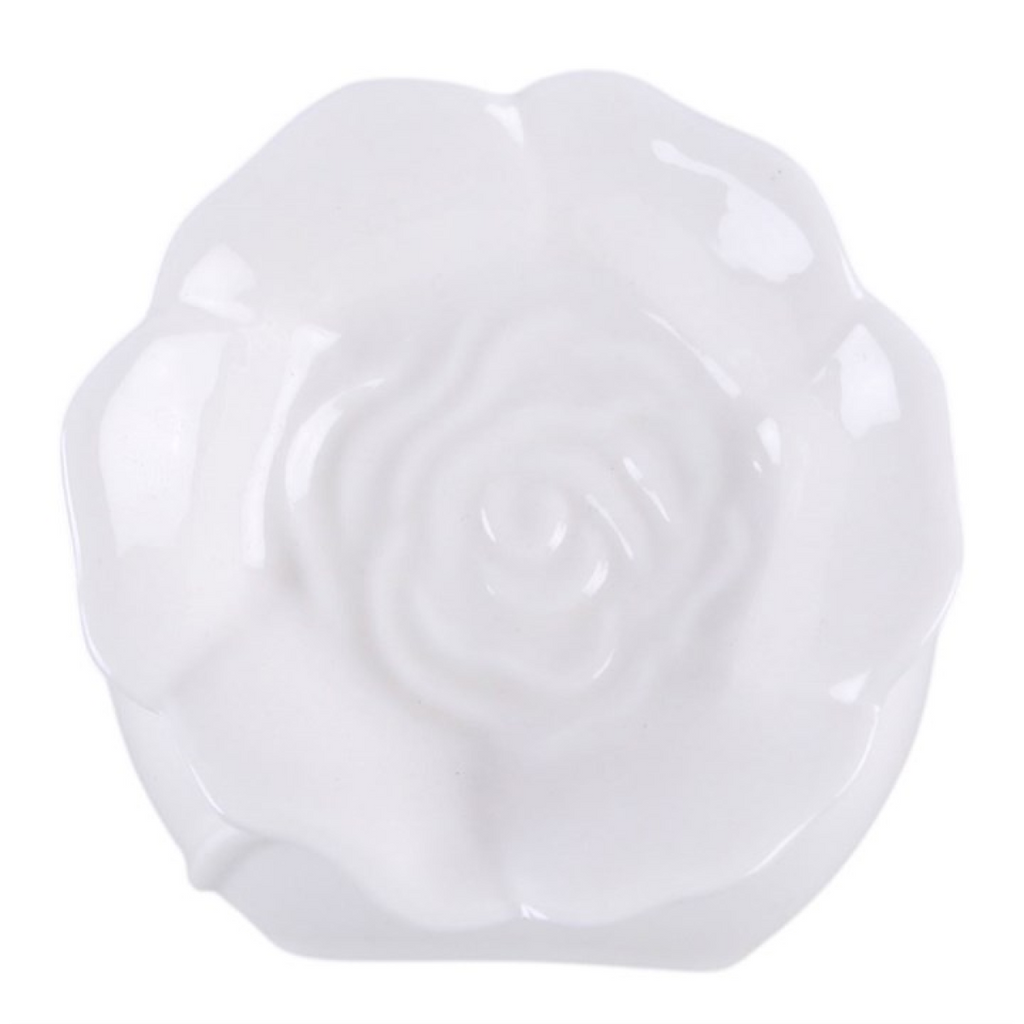 White Rose Oil Burner and Wax Warmer